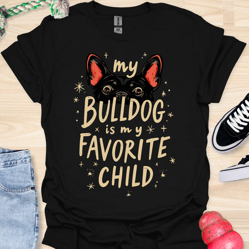 My bulldog is my favorite child - V3 - Cute Eyes T-Shirt